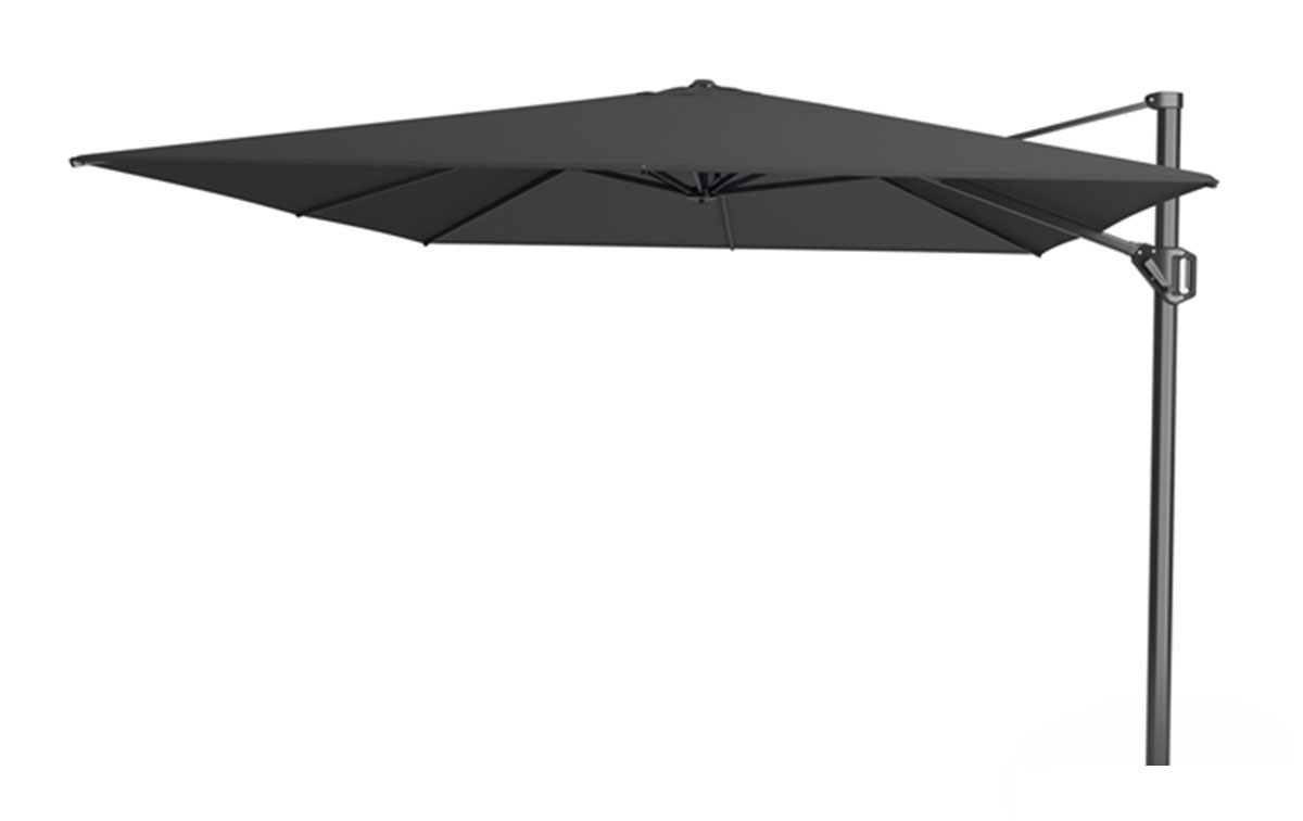 Londen kin Injectie Platinum Challenger T1 parasol 4,0 x 3,0m Faded Black | DeVriesXL