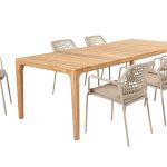 Tuinset met Taste by 4 Seasons Liam teak tuintafel 240 x 100 cm