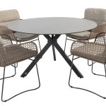 4 Seasons Outdoor Aprilla dining tuinset met Locarno tuin eettafel