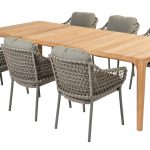 4 Seasons Outdoor Jura dining tuinset met Liam tuin eettafel 6 persoons