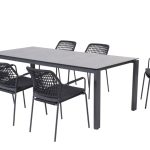 Taste 4SO Barista dining antraciet + Lafite tafel keramiek 220 cm