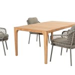 4 Seasons Outdoor Jura dining tuinset met Liam tuin eettafel 180 x 100 cm | Teak