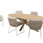 4SO Murcia Diningset met ovale tafel