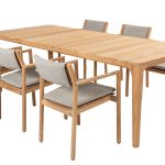 4 Seasons Outdoor Levi dining tuinset met Liam tuin eettafel 240 | Teak