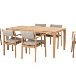 4 Seasons Outdoor Levi dining tuinset met Liam tuin eettafel 240 | Teak