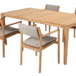 4 Seasons Outdoor Levi dining tuinset met Liam tuin eettafel 180 | 5 delig