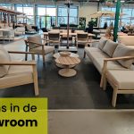 Taste by 4SO Olivia stoel-bank loungeset in onze showroom in Roden