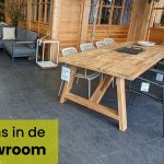 4 Seasons Outdoor Icon tuin eettafel bij De Vries XL Tuinmeubelen in de showroom