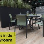 Chill out Aria stapelstoel bij ons in de showroom