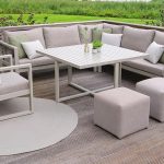 Life Outdoor Living Orleans loungeset | Beige op houten vlonders in een tuin