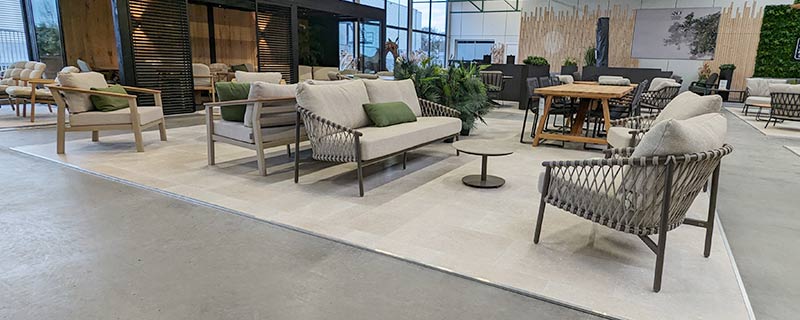 4 Seasons outdoor tuinmeubelen in onze showroom in Roden